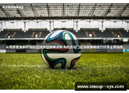 从观赛视角解析国际足球友谊赛焦点对决看点与门道深度策略技巧分享全面指南